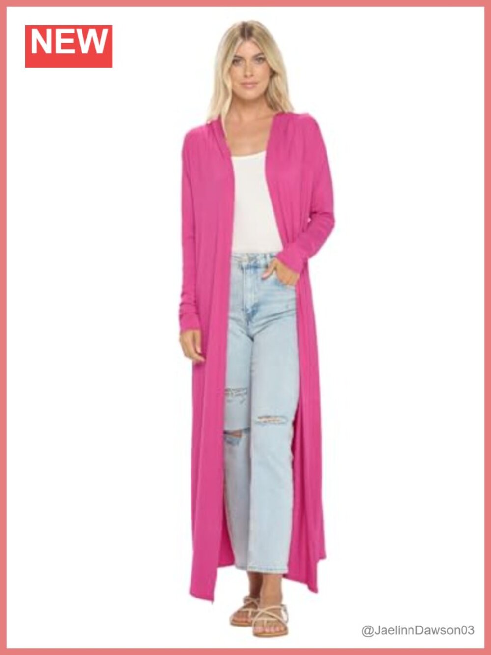 Lightweight Oversized Maxi Cardigan Long Sleeve Open Front Duster
